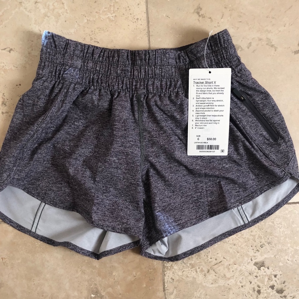 NEVERWORN lululemon tracker short V size 6